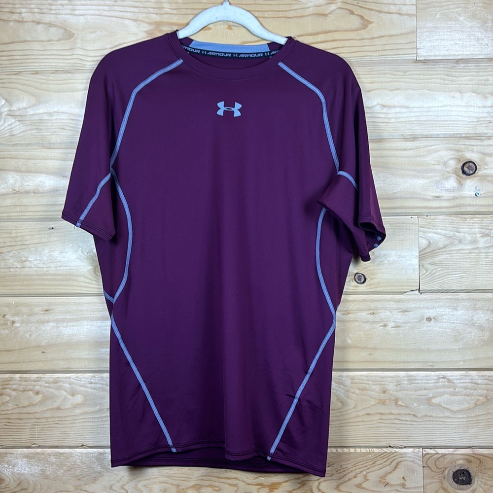 Under Armour Compression Shirt Heatgear Maroon Burgundy Mens XL NWT